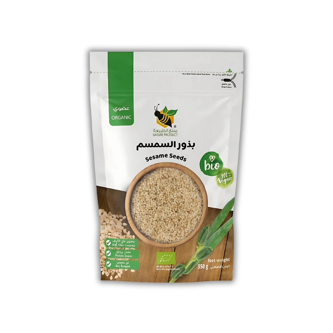 بذور السمسم العضوية من منتج الطبيعة