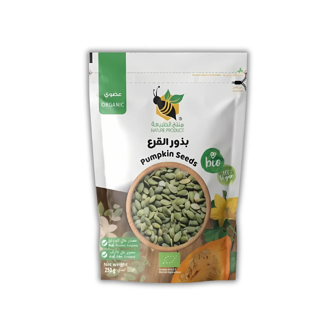 بذور القرع العضوية من منتج الطبيعي