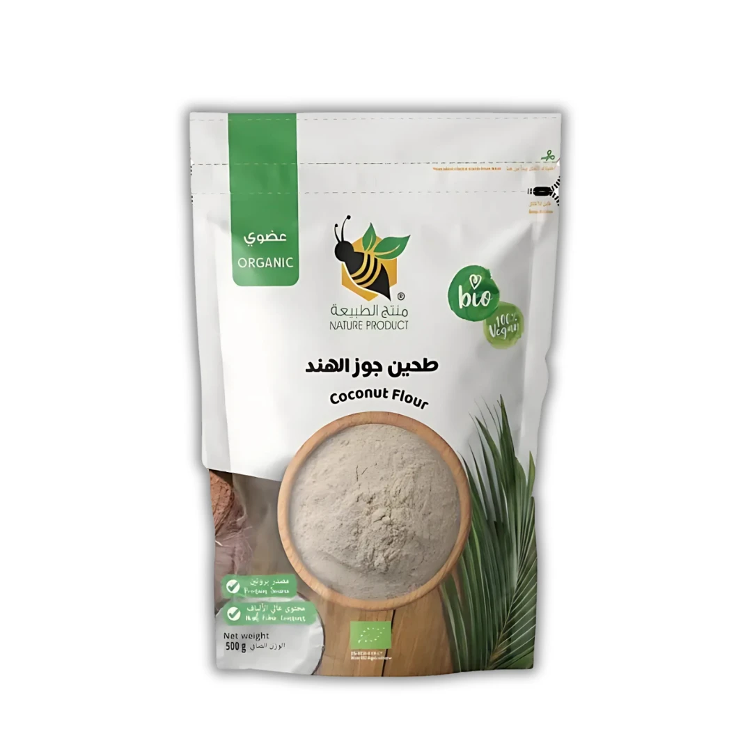 طحين جوز الهند العضوي من منتج الطبيعي