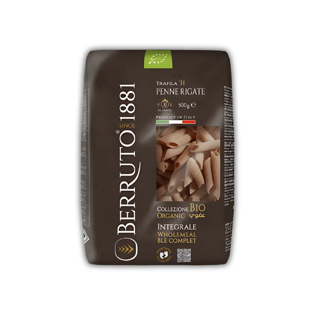 مكرونة بيني ريجاتا 31 عضوية من القمح الكامل من 1881 - 500 جرام