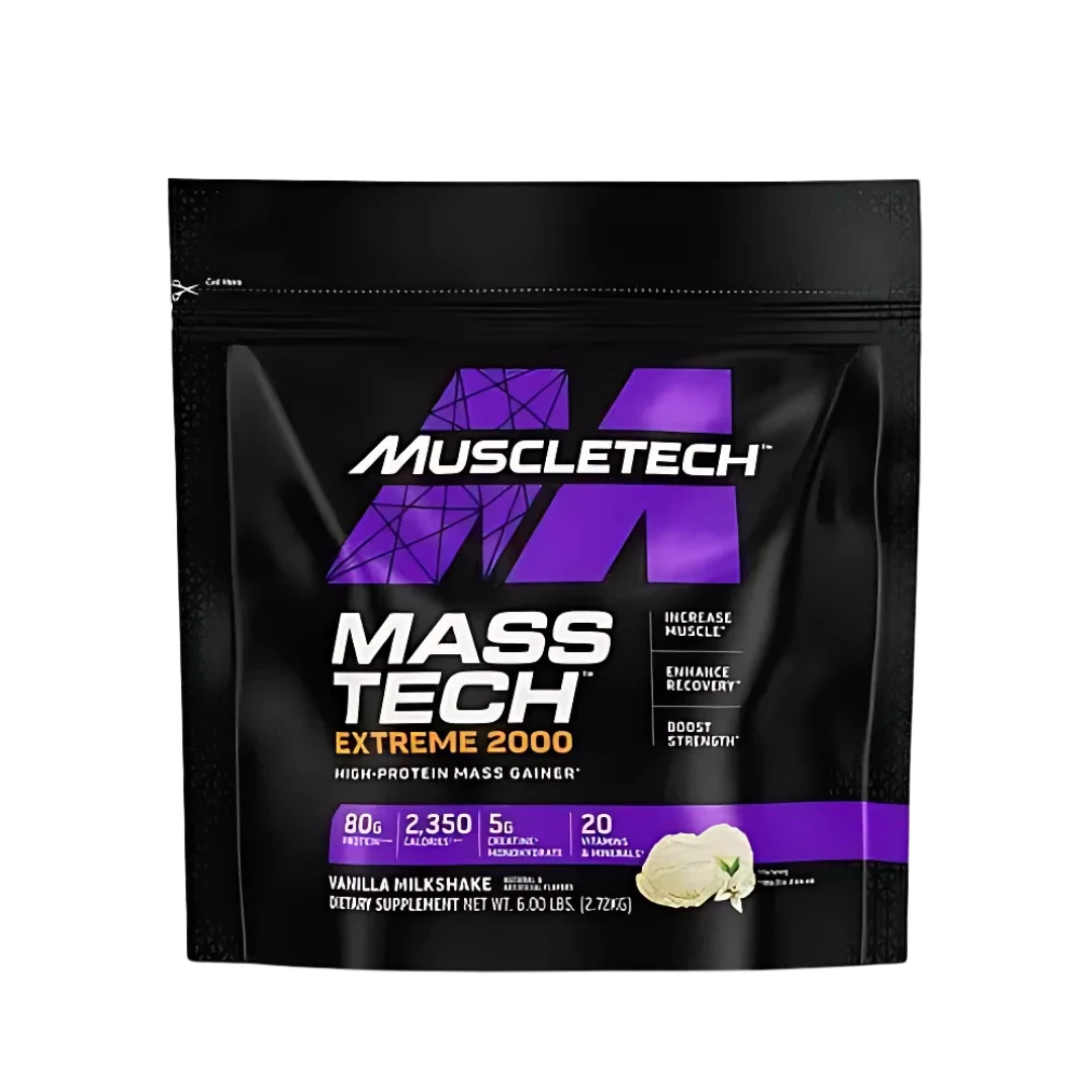 ماسلتيك ماس تك إكستريم 2000 ميلك شيك فانيليا 6 أرطال