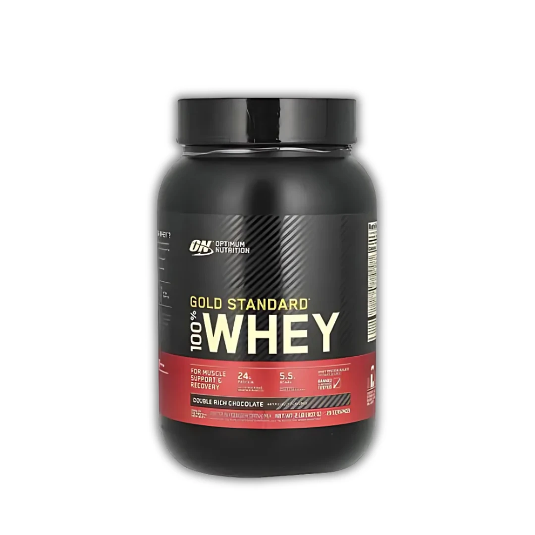 أوبتيموم نيوتريشن - جولد ستاندرد 100% بروتين مصل اللبن بنكهة الشوكولاتة الغنية المزدوجة - 2 رطل