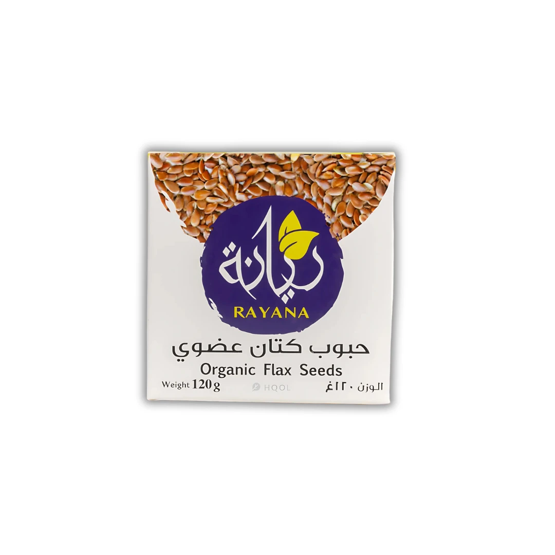 بذور الكتان عضوي 120 جرام - مزرعة الريانة