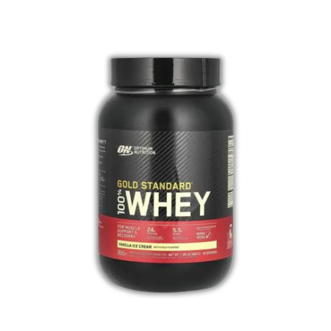 واي بروتين جولد ستاندرد، نكهة الفانيلا، 907 جم - اوبتيموم نيوترشن